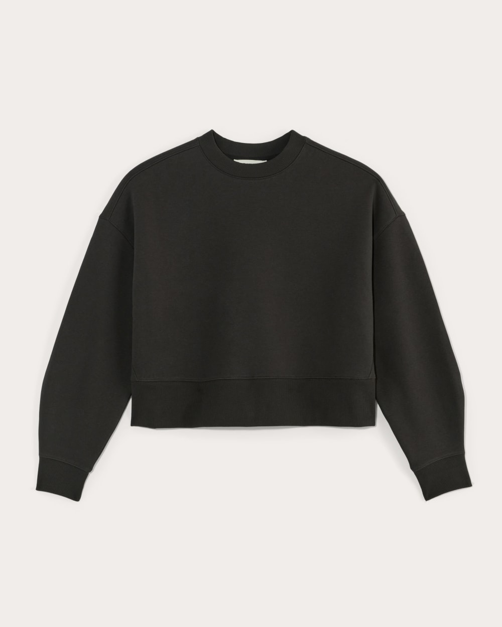 Luxe Fleece Sweatshirt in Black — alternate view