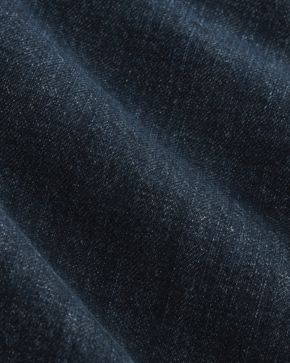 The OG Baggy Jean Short in Dark Indigo — detail view