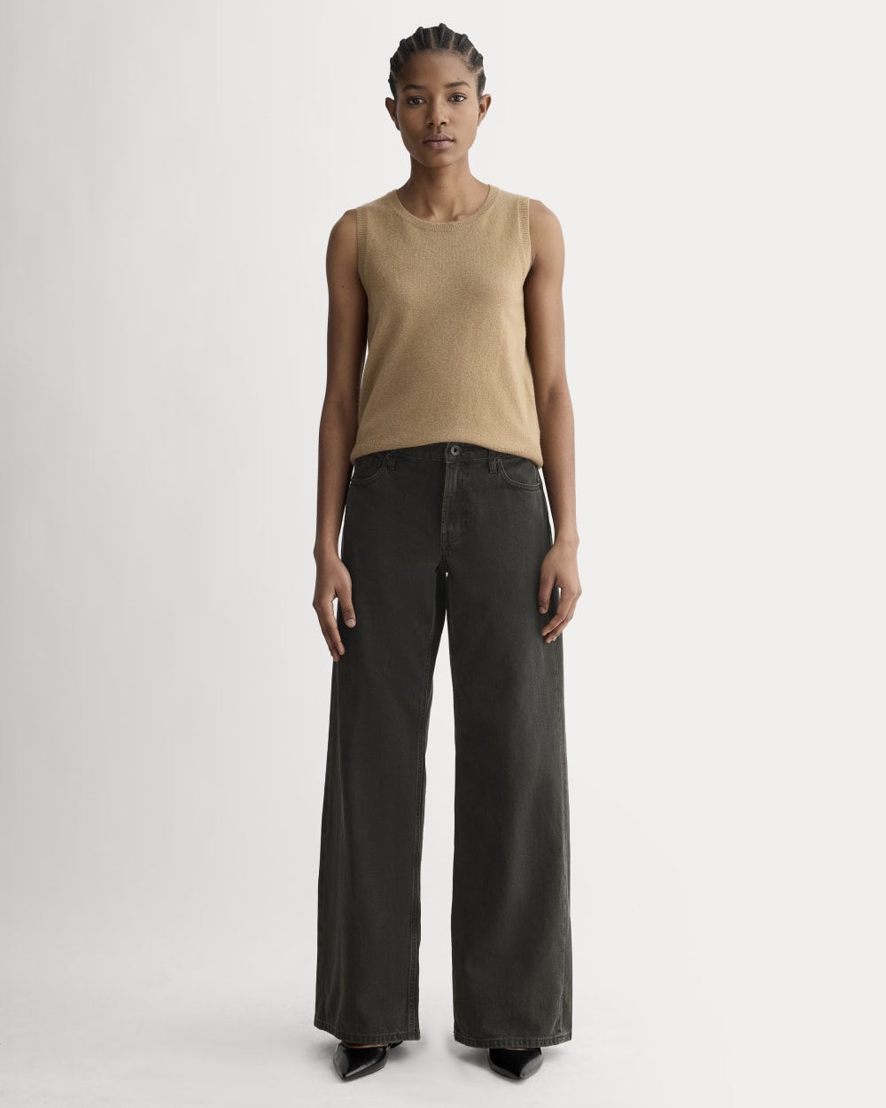 The Low-Key Jean in Washed Black — front view