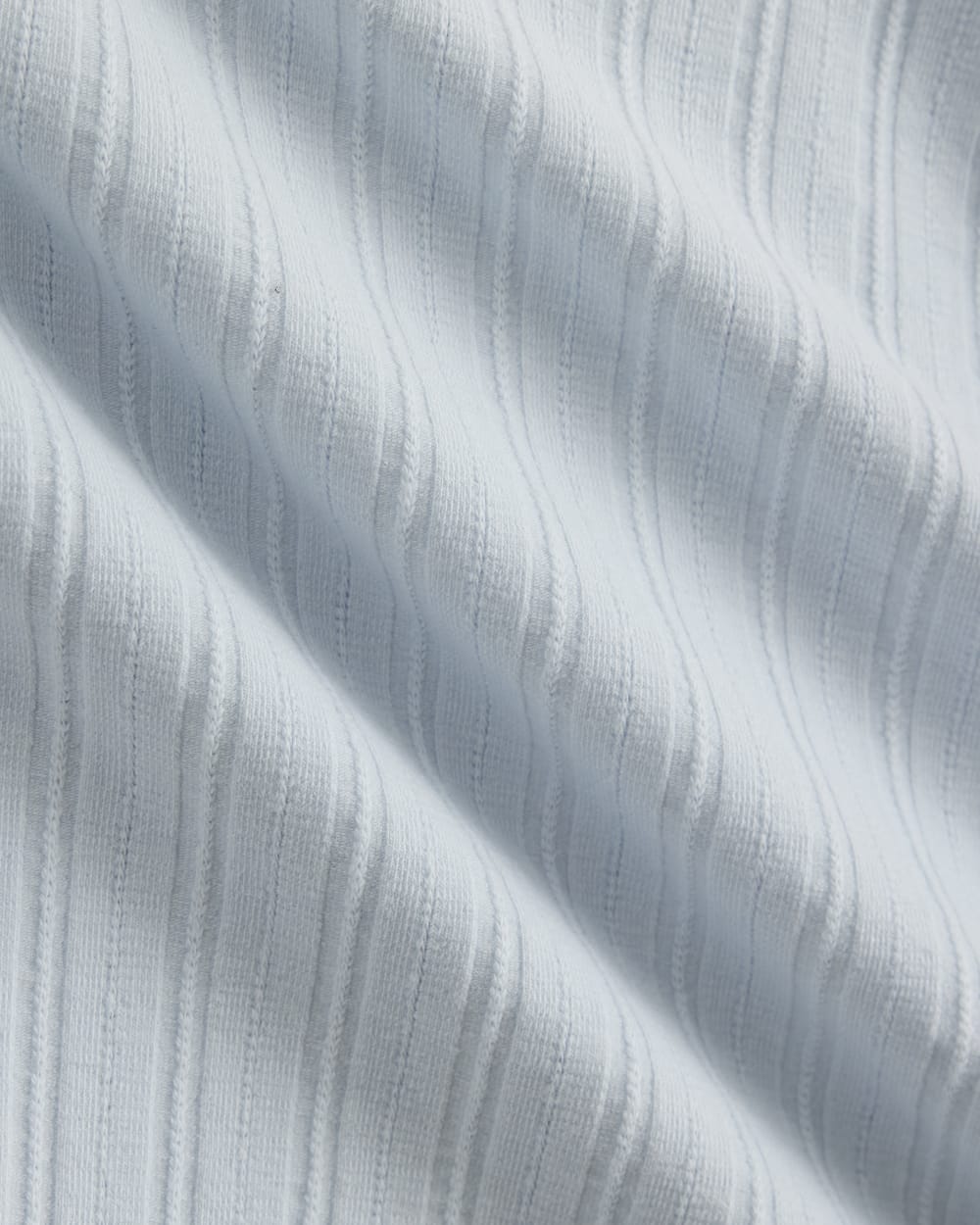 Racerback Tank in Pointelle in Skywriting — detail view