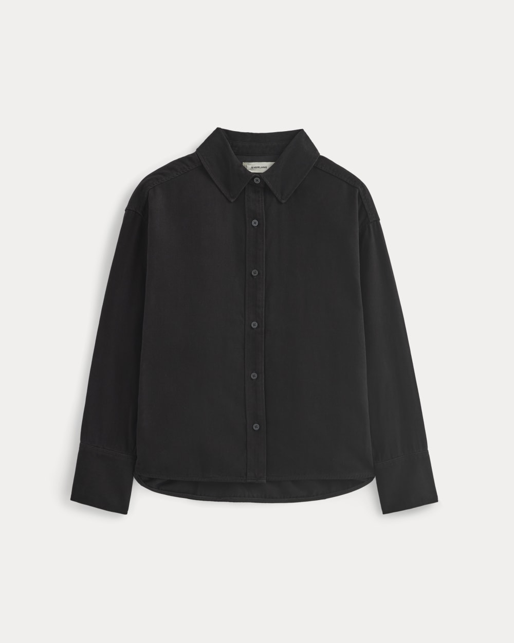 Boxy Shirt in Buttersoft in Black — alternate view