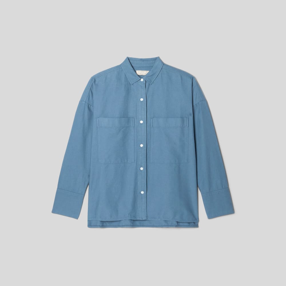 The Boxy Oxford in Bluefin — alternate view