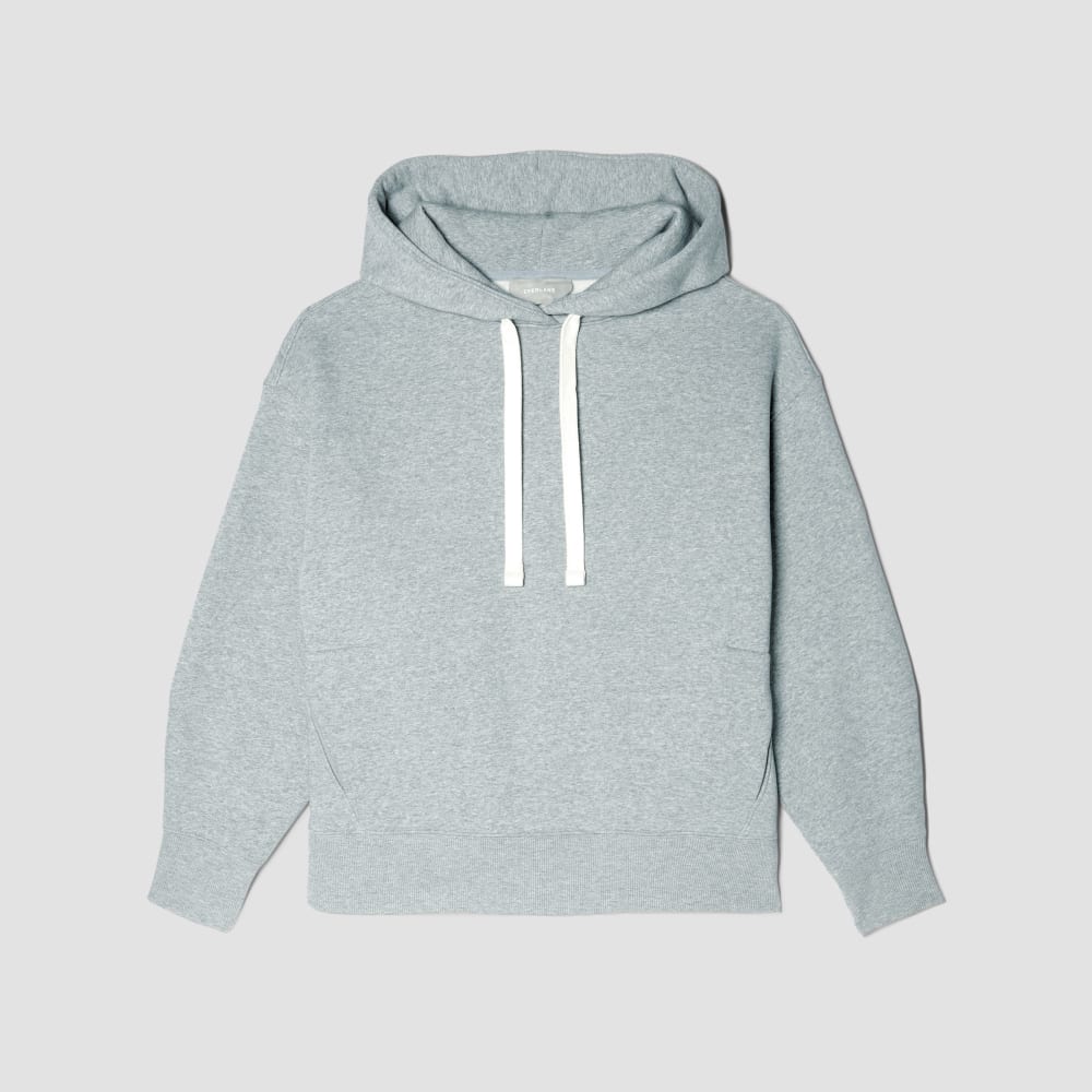 The ReTrack Hoodie in Heather Grey — alternate view