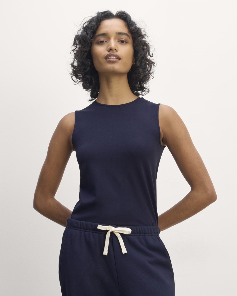 The Form Tank in Navy — front view