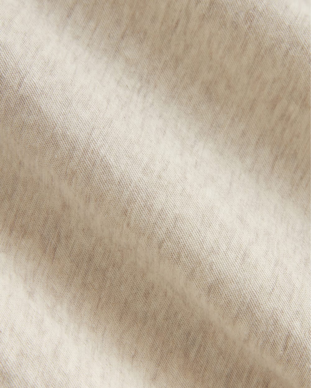 The Slim Air Tee in Heathered Oat — detail view