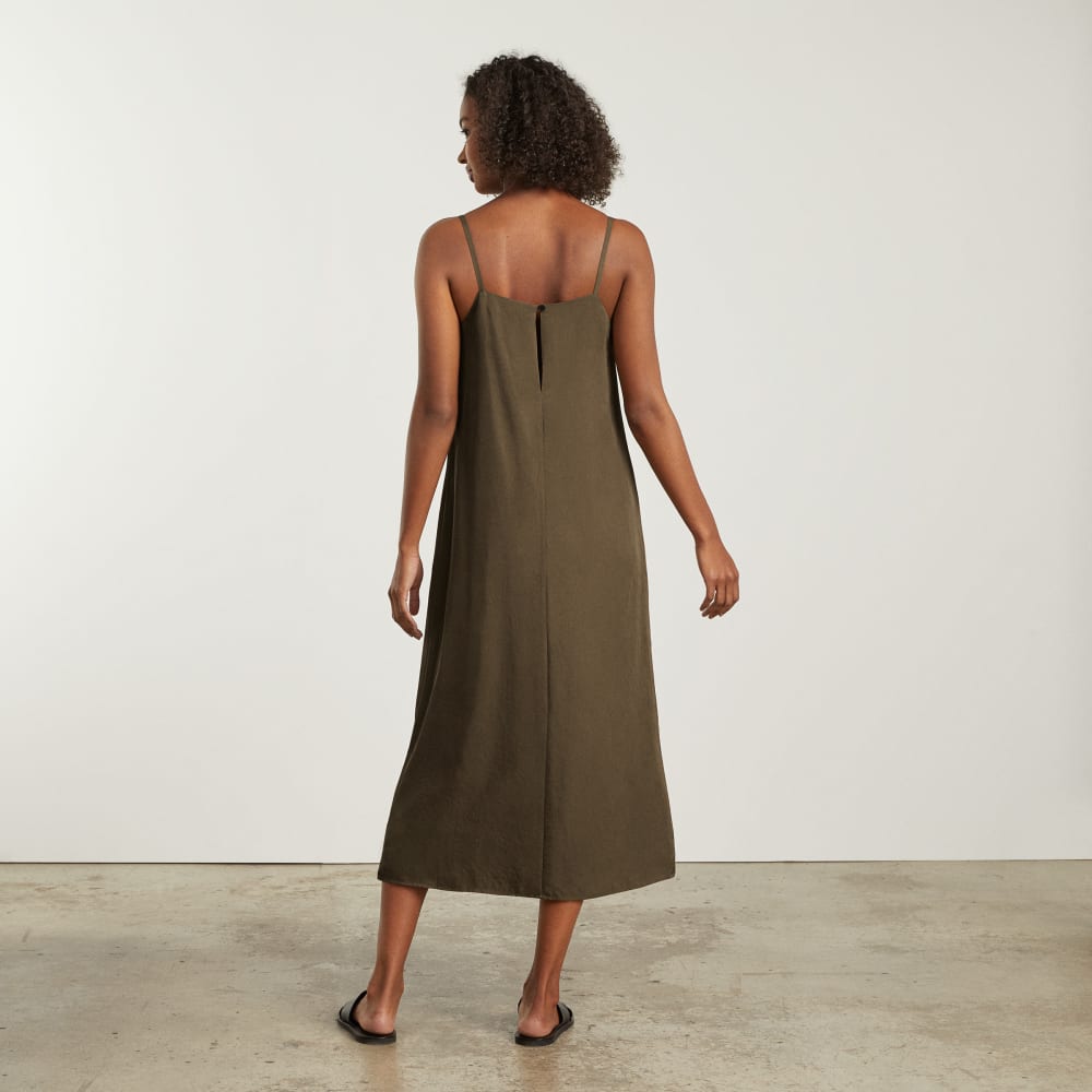 The Japanese GoWeave®  Slip Dress in Beech — detail view