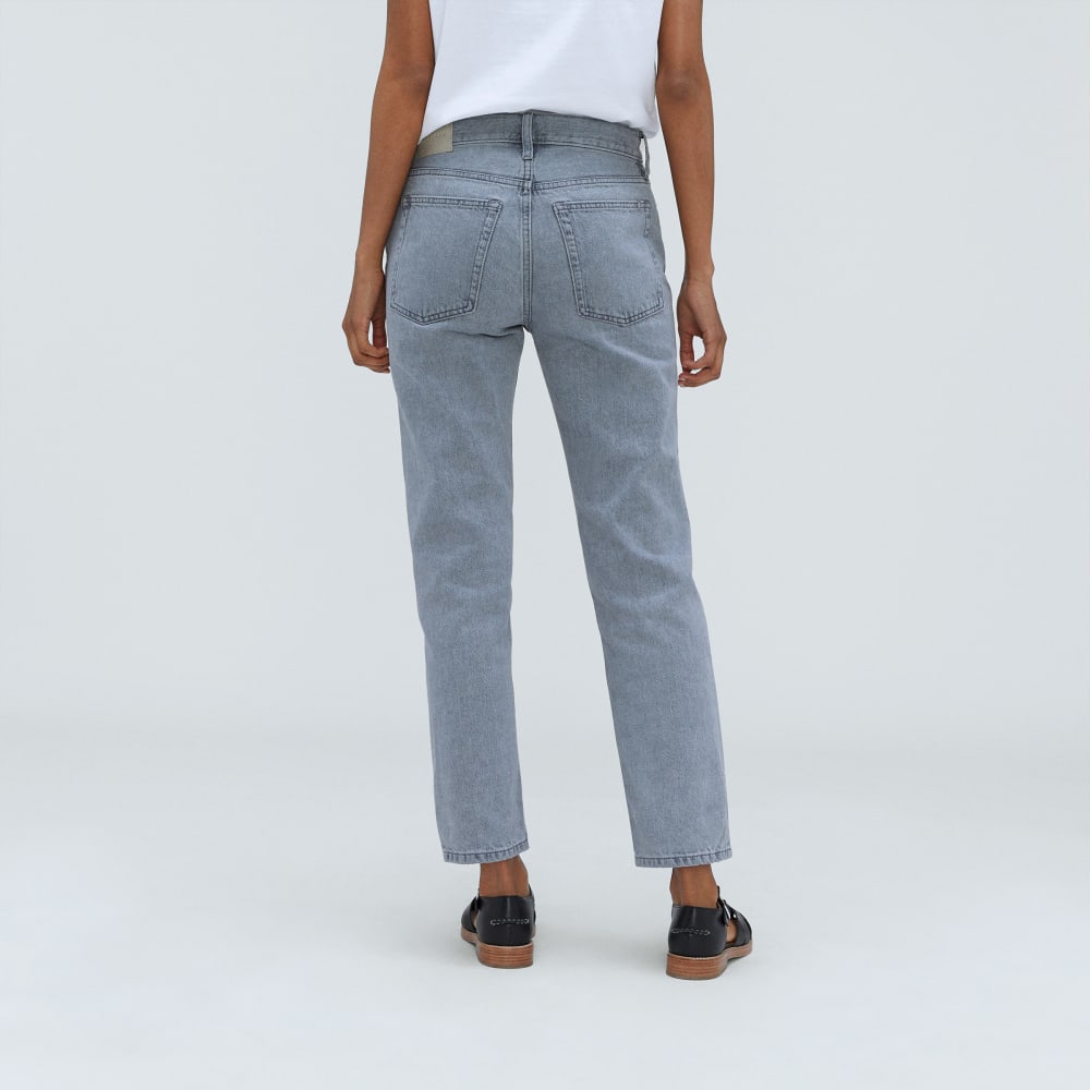 The Rigid Slouch Jean in Vintage Grey — detail view