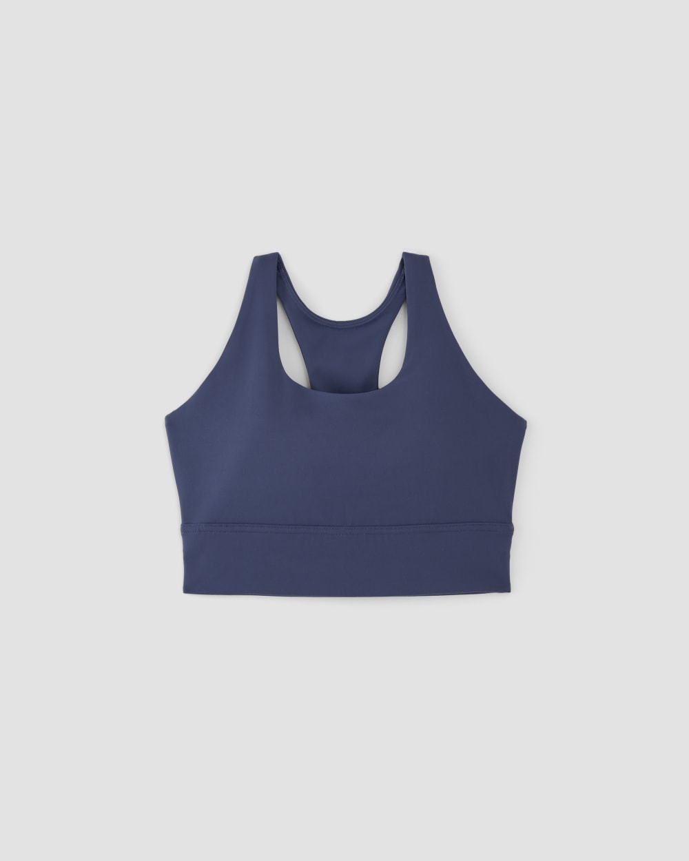 The Perform Longline Bra in Ocean Blue — alternate view