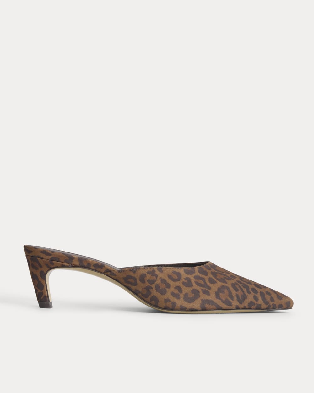 Studio Kitten Heel in Leopard — front view