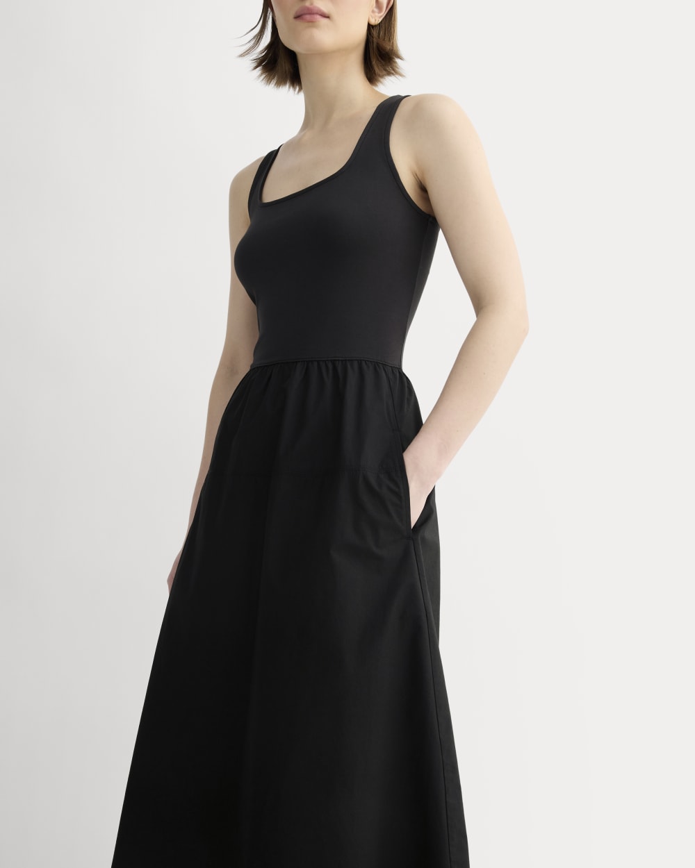 The Form Riviera Dress in Black — detail view
