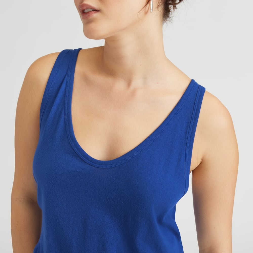 The Air Cami in Mazarine Blue — detail view
