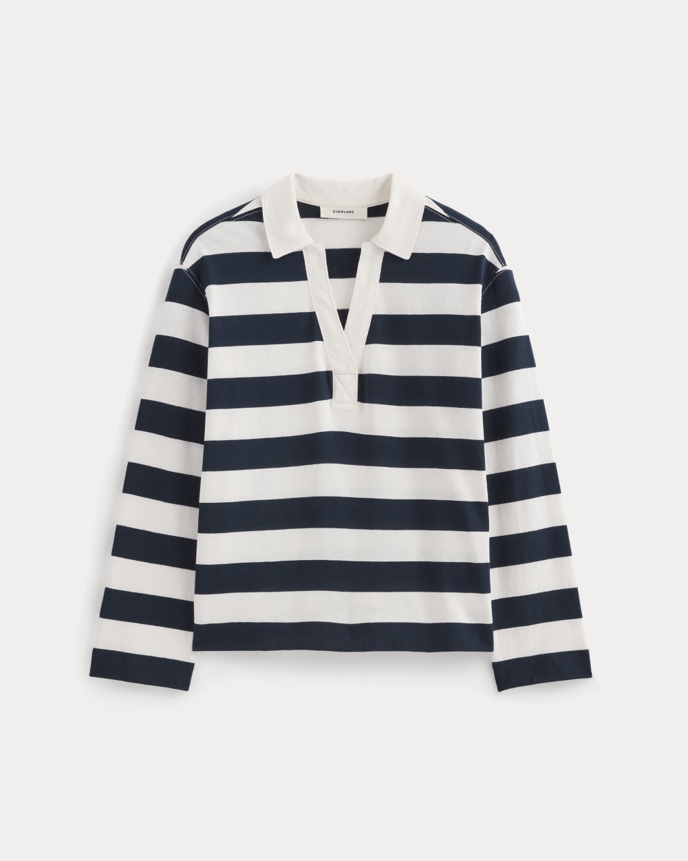 The Mariner Rugby Top in Navy / Bone — alternate view