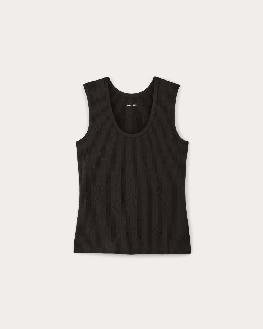 The Shimmy Tank in Black — alternate view