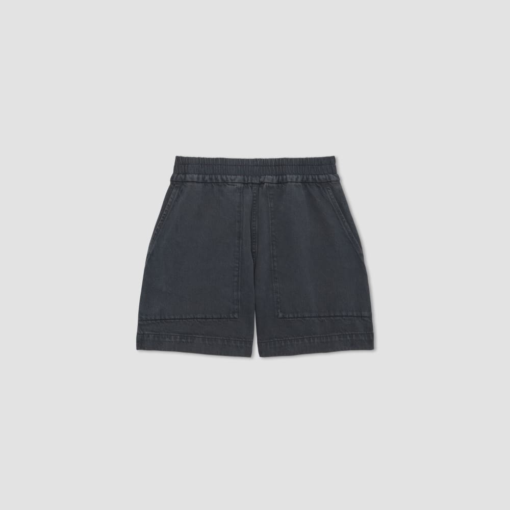 The Denim Utility Short in Ink — alternate view