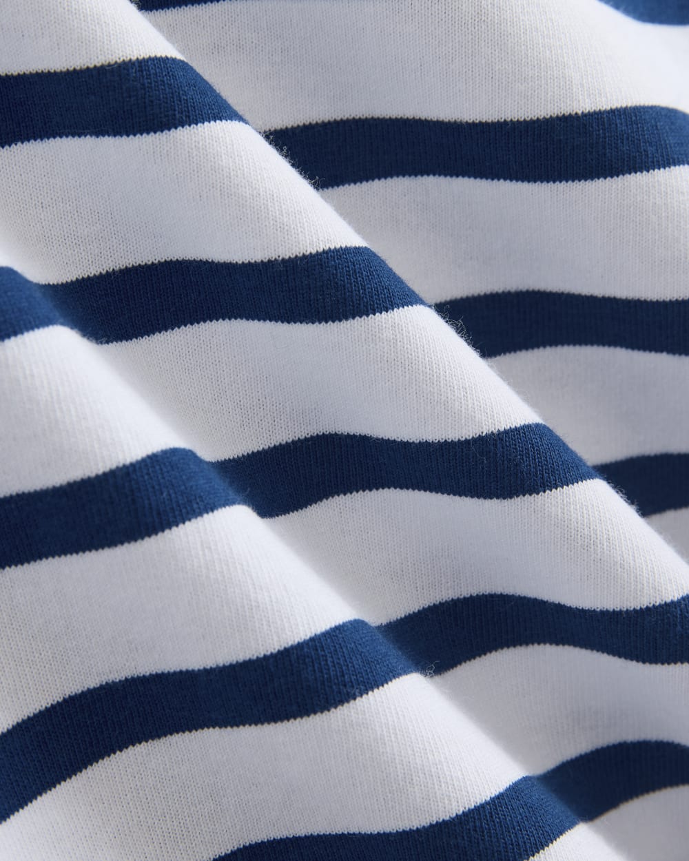 Mariner Tee in White/Estate Blue — detail view