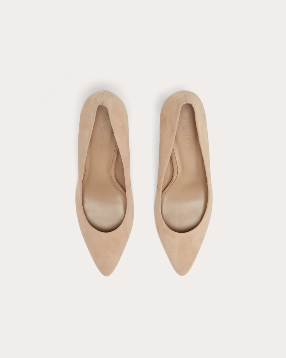 The Banana Pump in Blush Tan — detail view