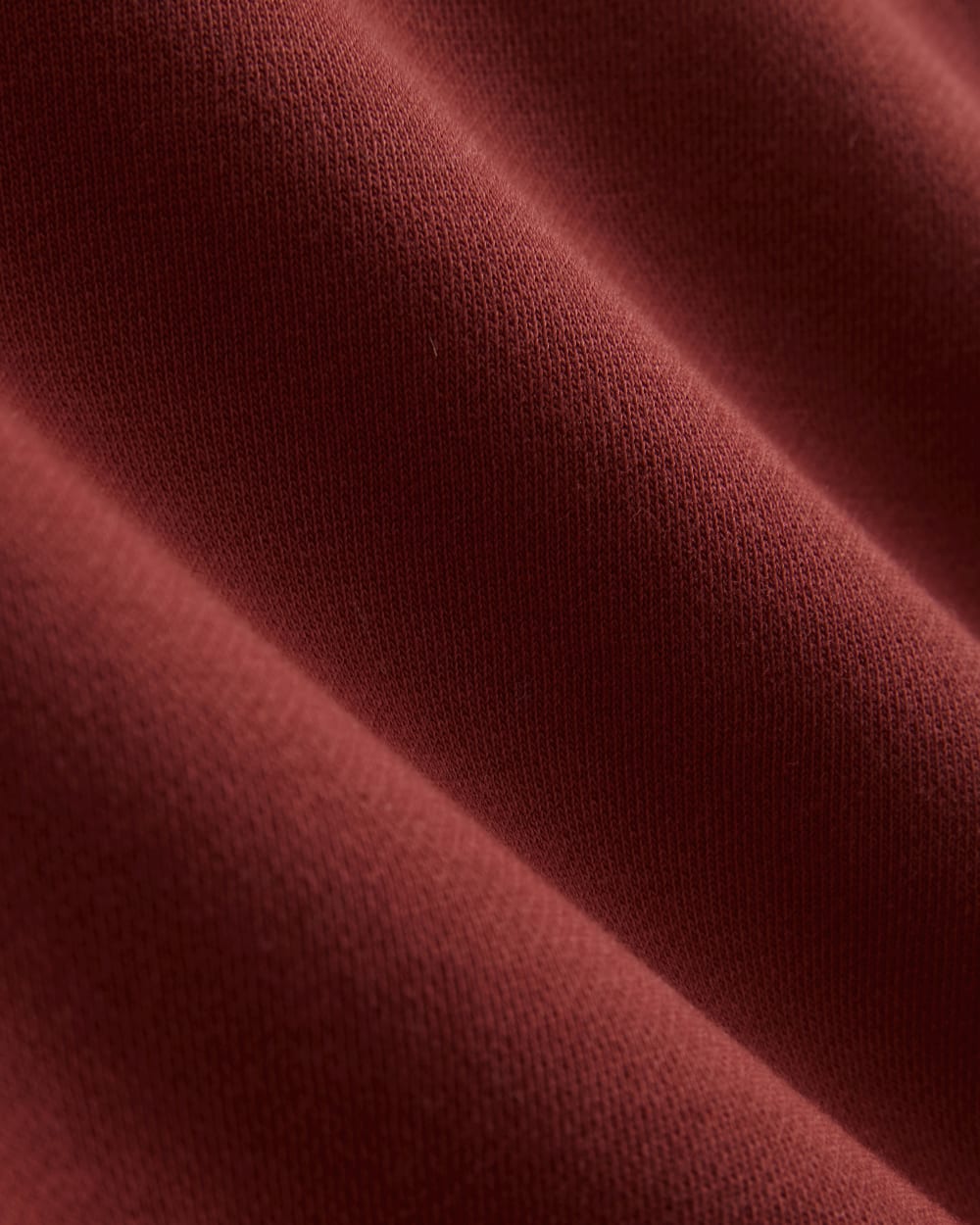 Luxe Fleece Sweatshirt in Merlot — detail view