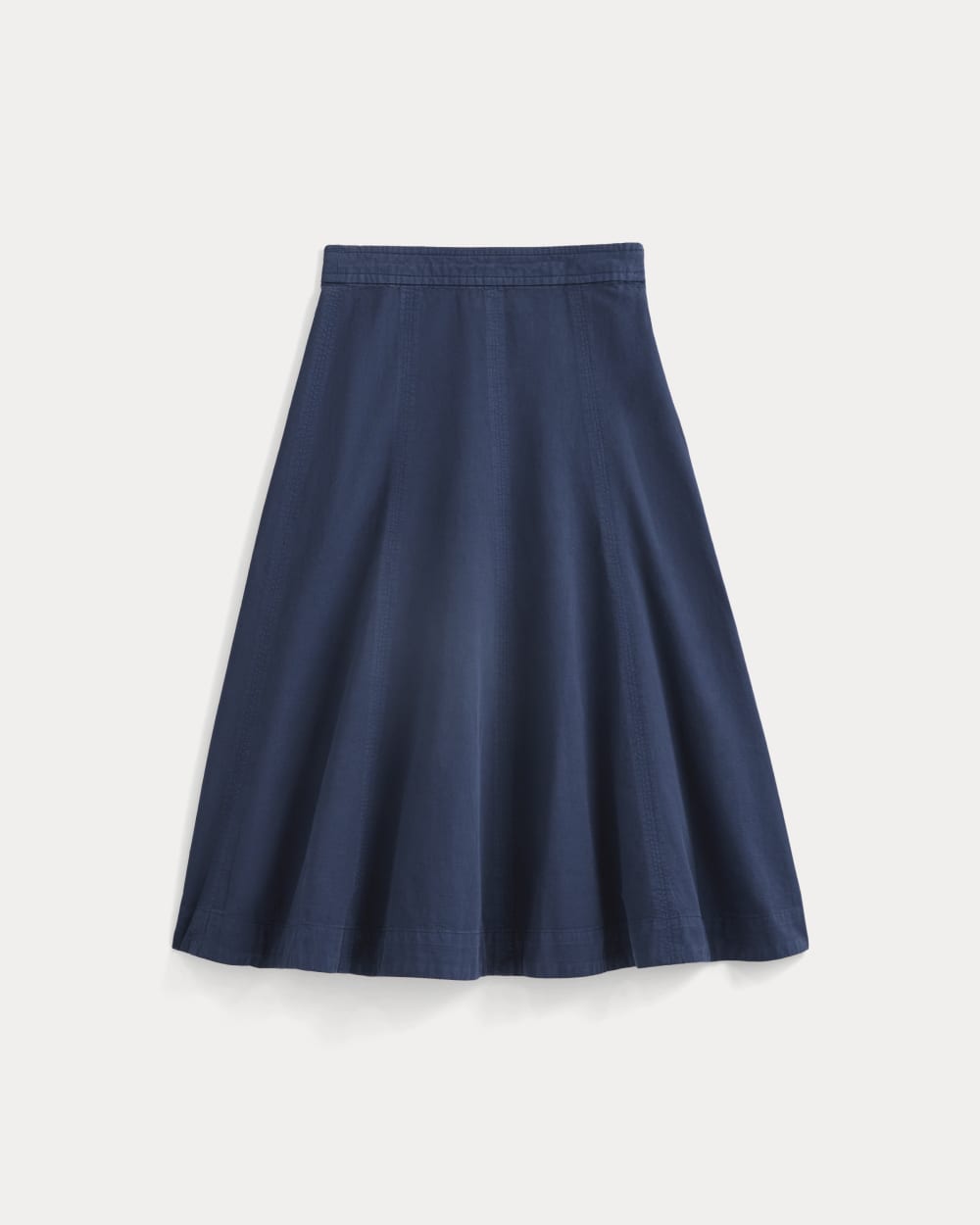 Seamed Midi Skirt in Navy — alternate view