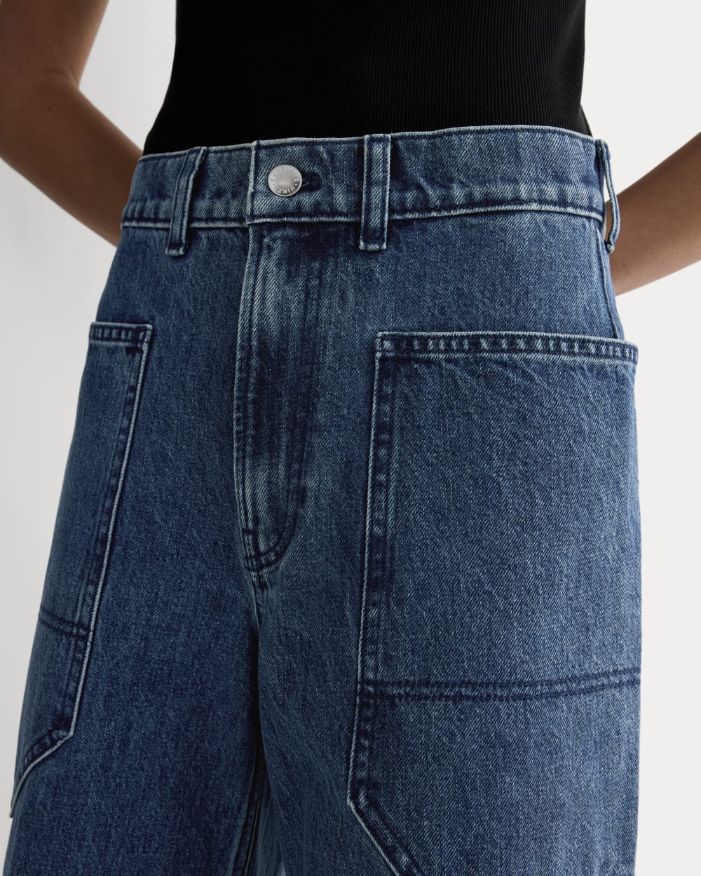 The Way-High® Gardener Cropped Jean in Diamond Stone — detail view