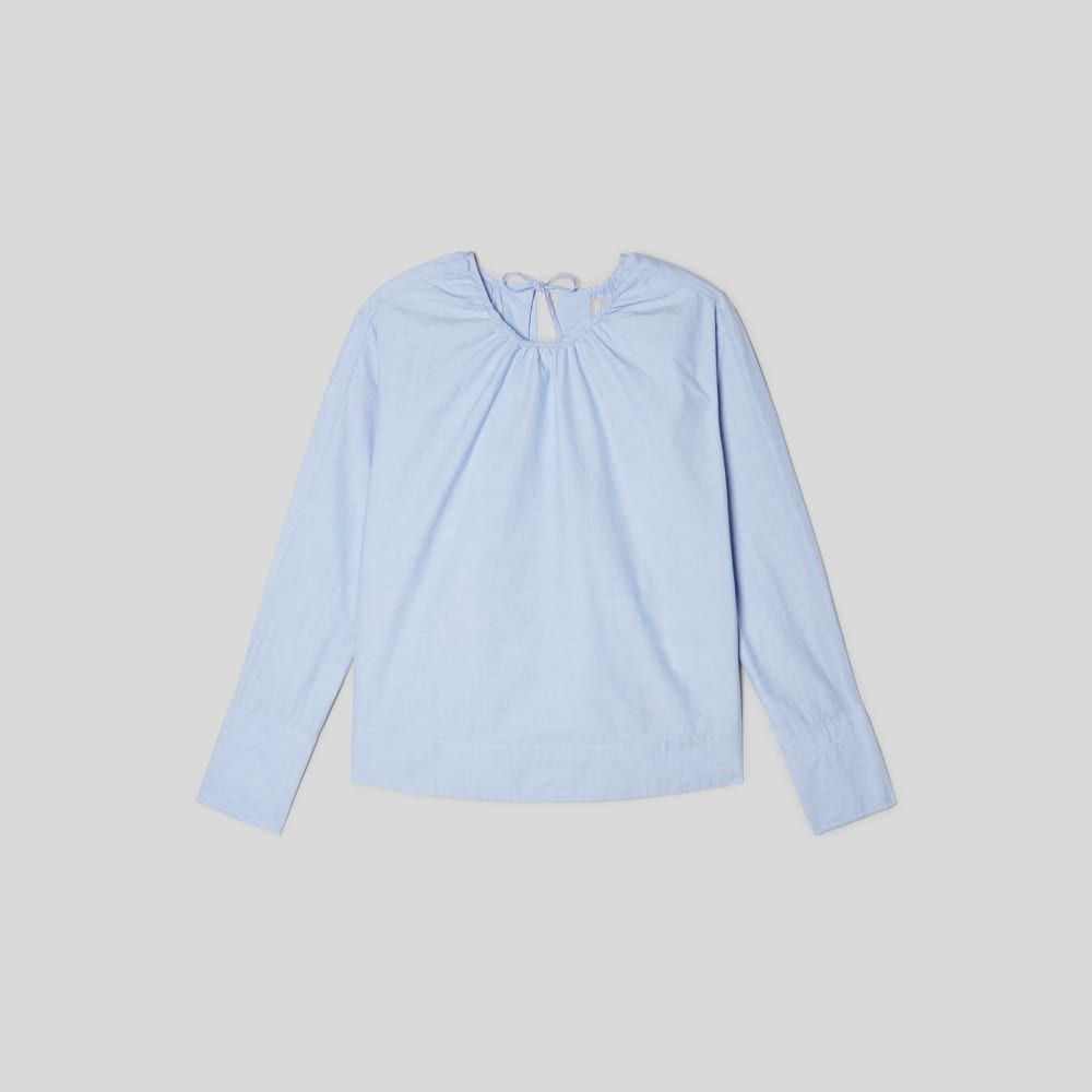 The Poplin Breeze Shirt in Light Blue — alternate view