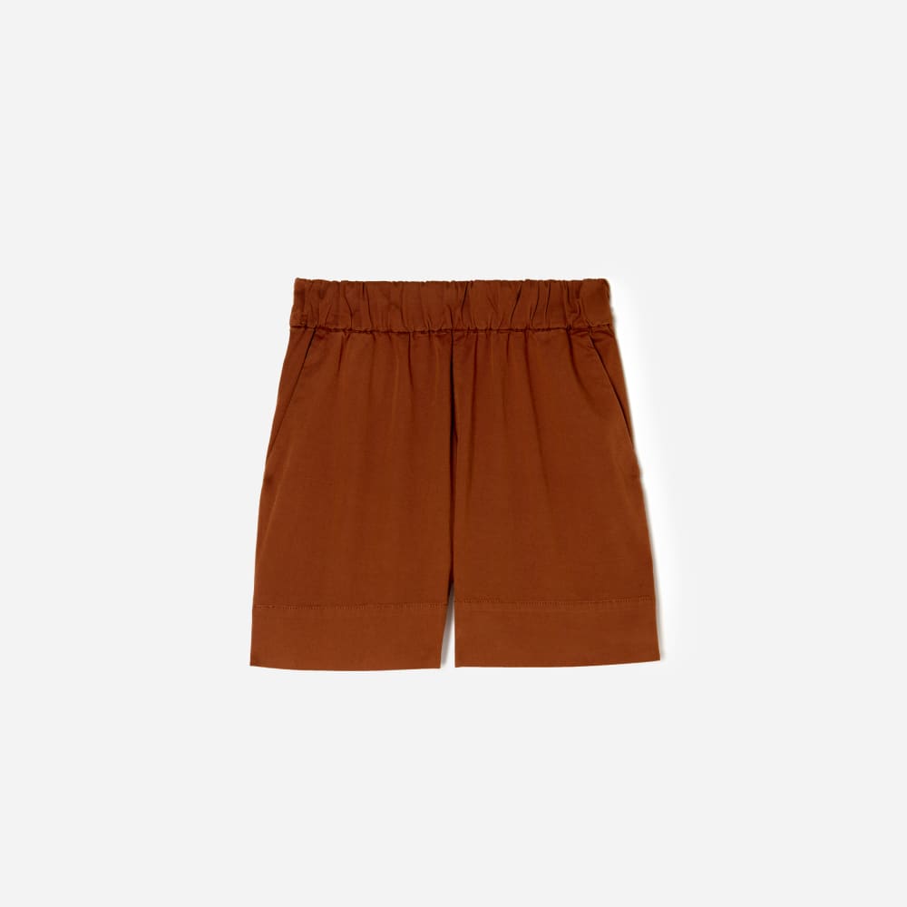 The Easy Short in Espresso — front view