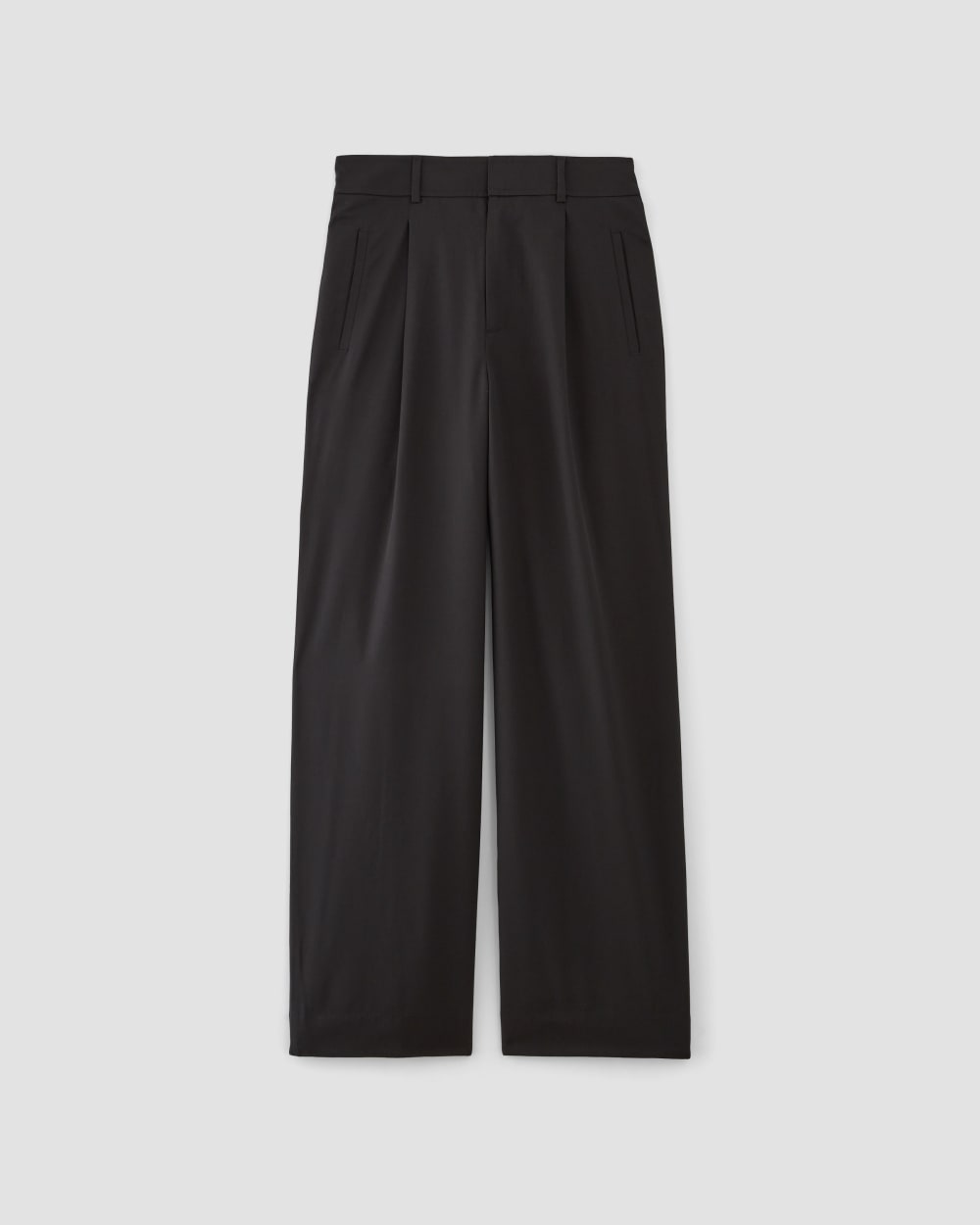 The Italian Wool Way-High® Drape Pant in Black — alternate view