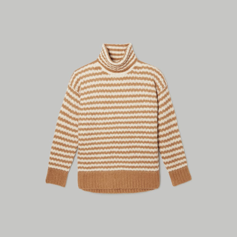 The Cloud Turtleneck in Ginger Root / Oat — alternate view