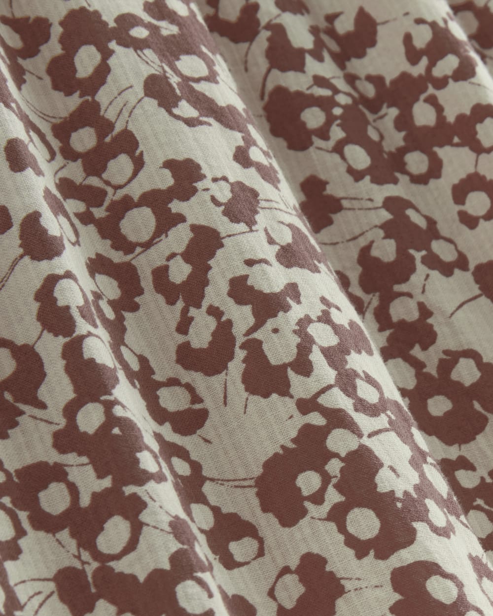 The Farmers Market Dress in Natural / Rose Dusk Floral — detail view