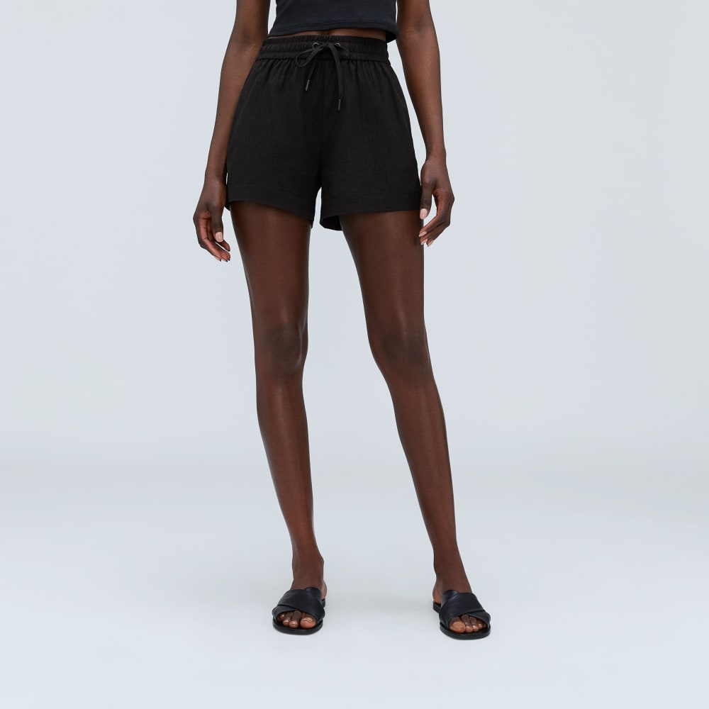The Seersucker Boxer Short in Black — alternate view
