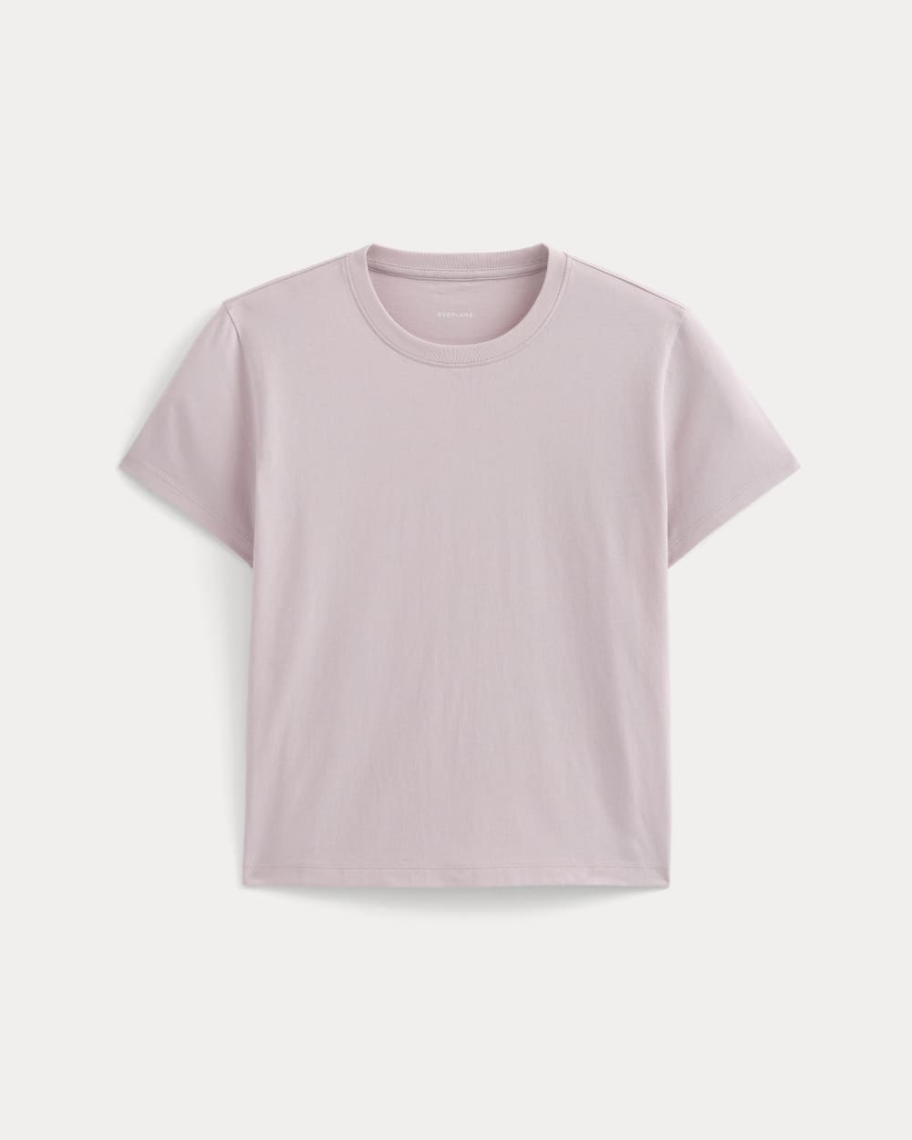 The Box-Cut Tee in Essential Cotton in Burnished Lilac — alternate view
