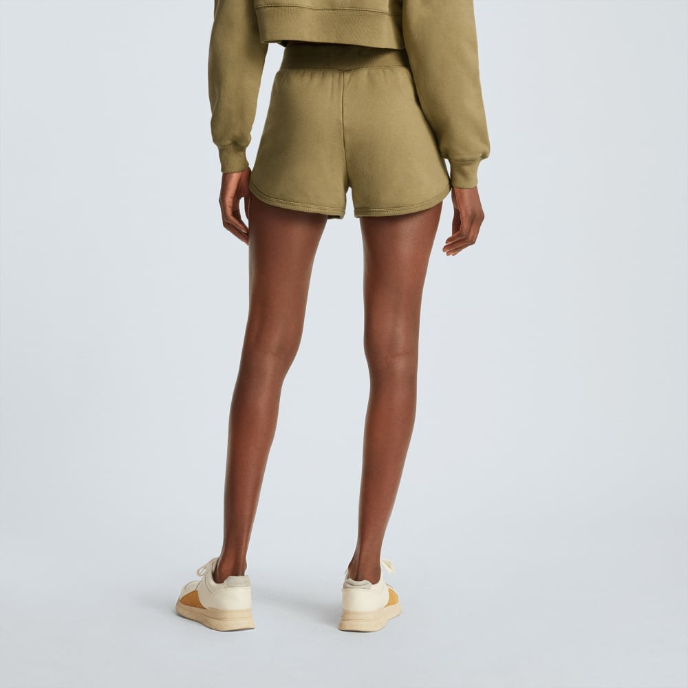 The Track Sweatshort in Fennel Seed — detail view