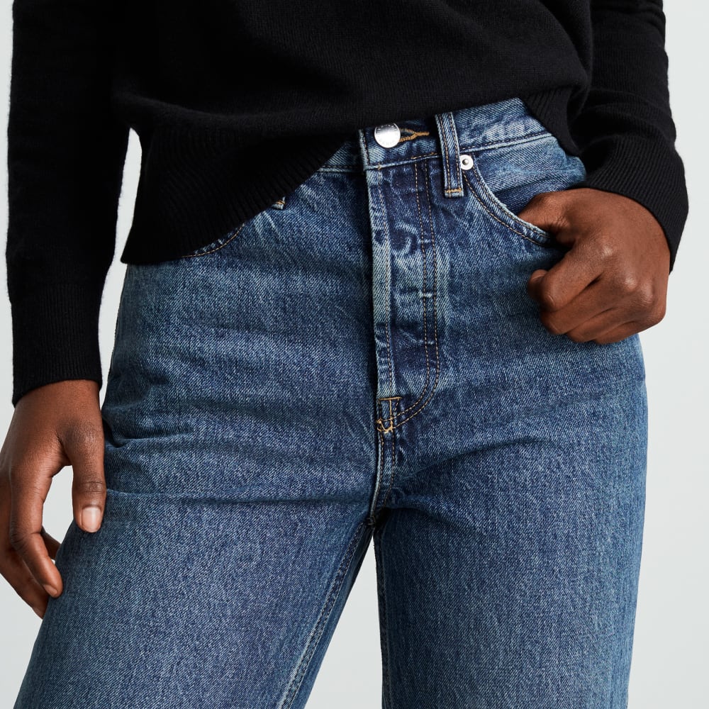 The Rigid Way-High® Jean in Worn-In Blue — detail view
