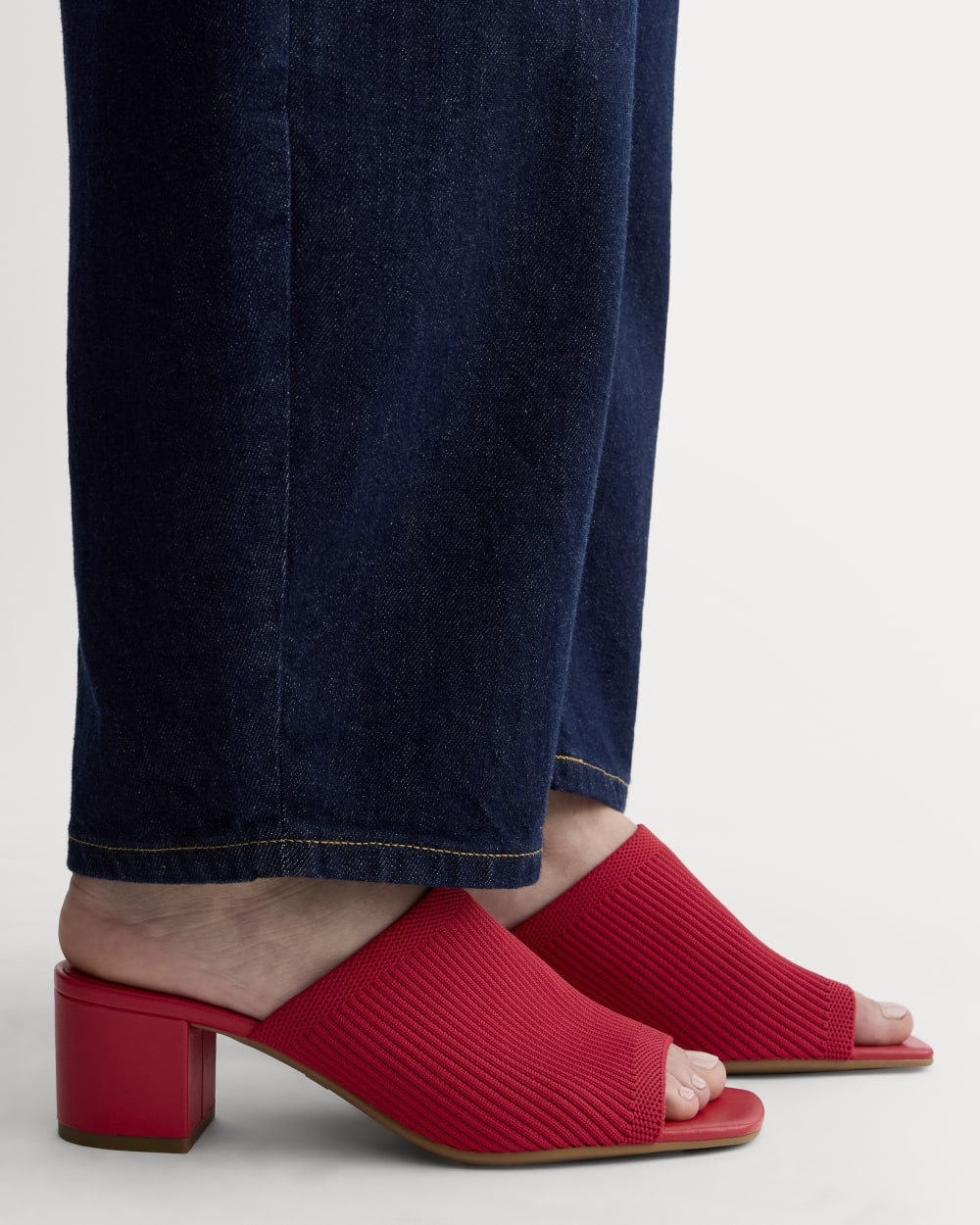 The Glove Mule in ReKnit in Classic Red — alternate view