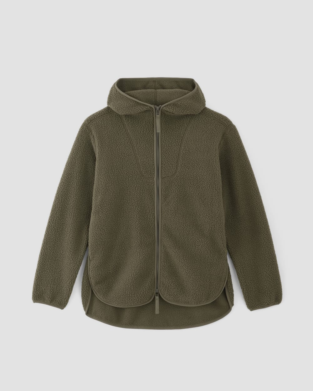 The ReNew Fleece Full-Zip Hoodie in Kalamata — alternate view