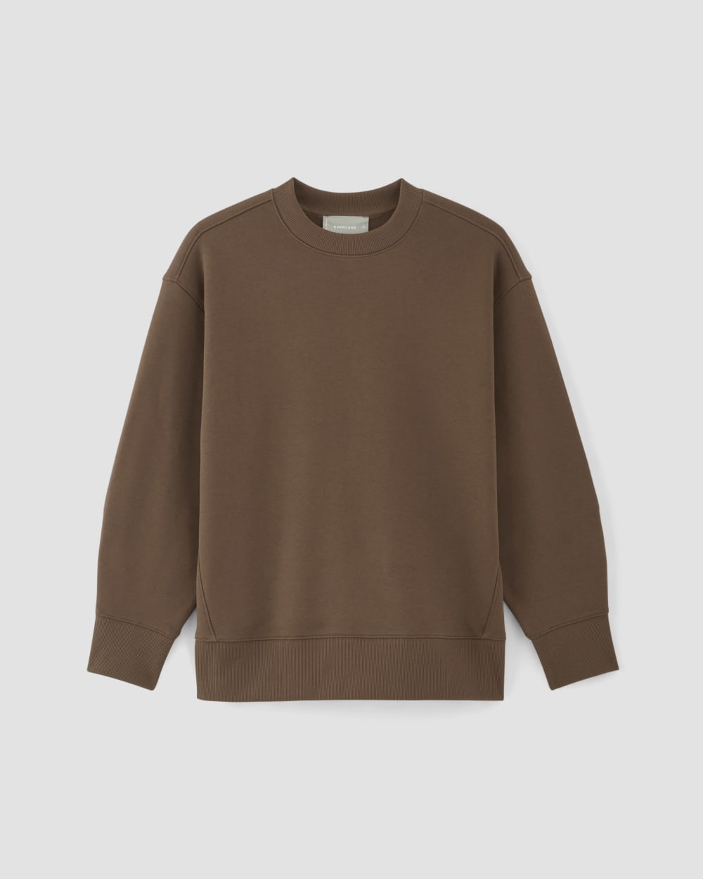 The ReTrack Oversized Crew in Cocoa — alternate view