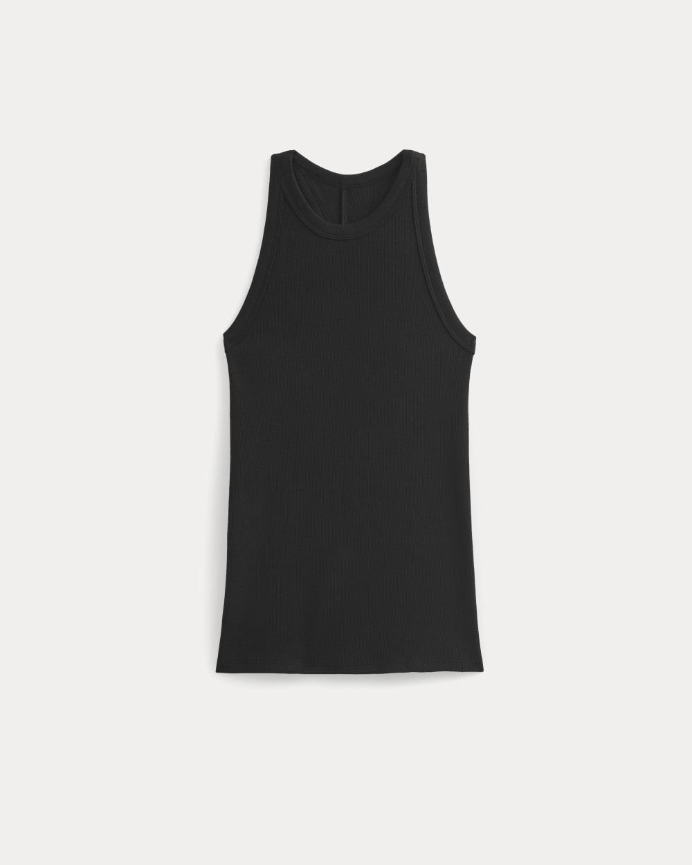 Luxe Rib Racerback Tank in Black — alternate view