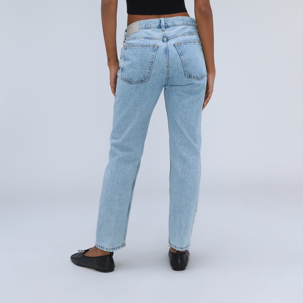 The Rigid Slouch Jean in Vintage Sky Blue — detail view