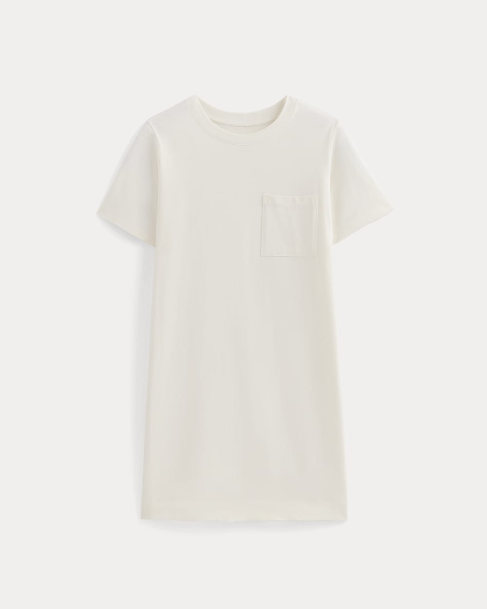 The Organic Cotton Weekend Tee Dress in Canvas — alternate view