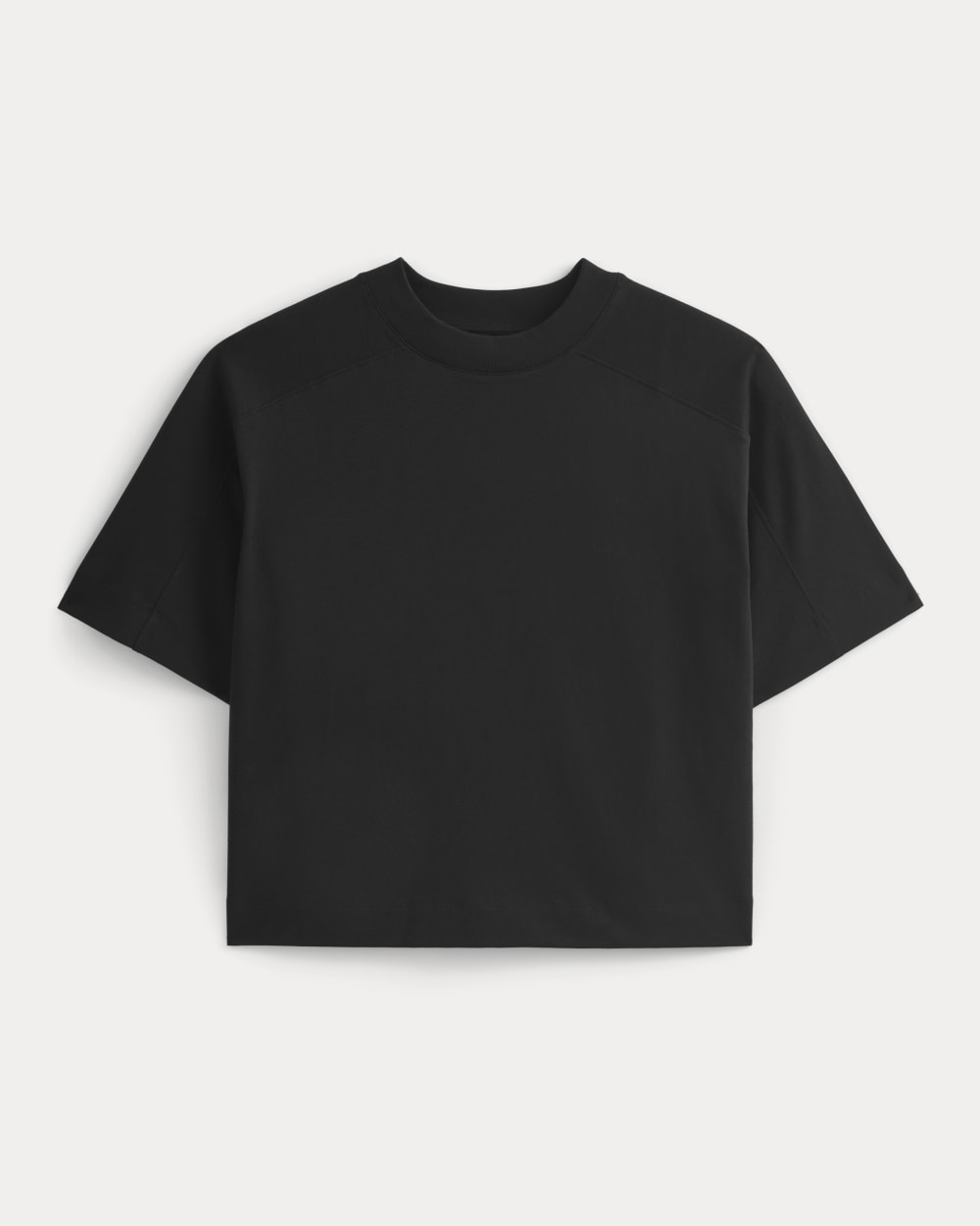 Oversized Seamed Tee in Black — alternate view
