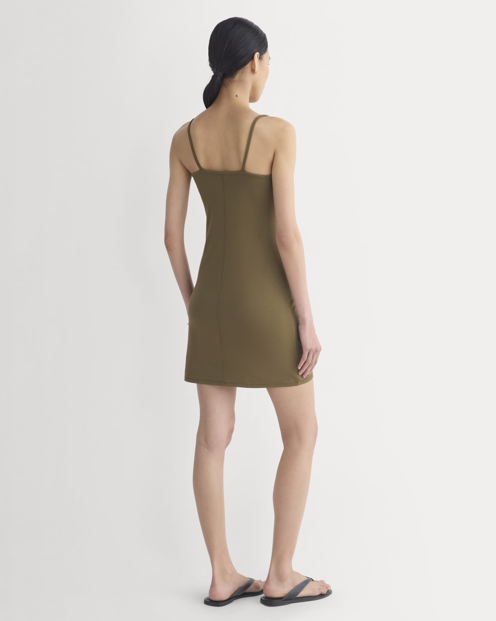 Knit Cami Mini Dress in Beech — detail view