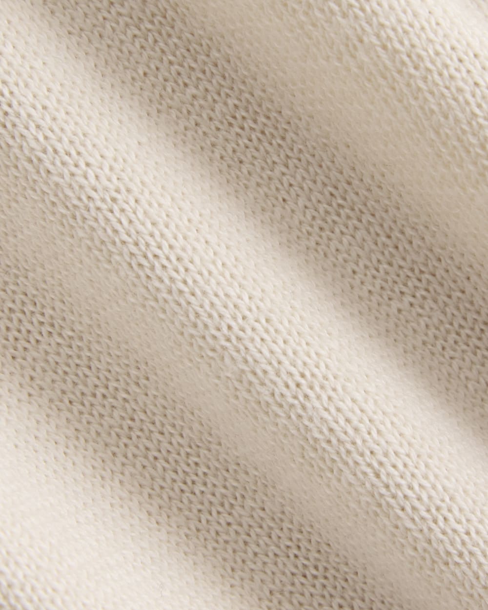 Deep V-Neck Cardigan in Cotton Merino in Canvas — detail view
