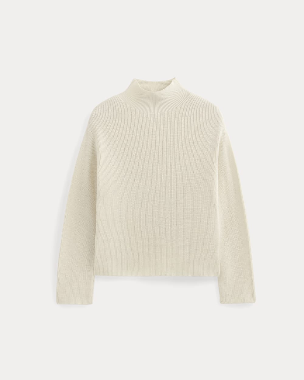 The Slouchy Funnel Neck in Everyday Cotton in Canvas — alternate view