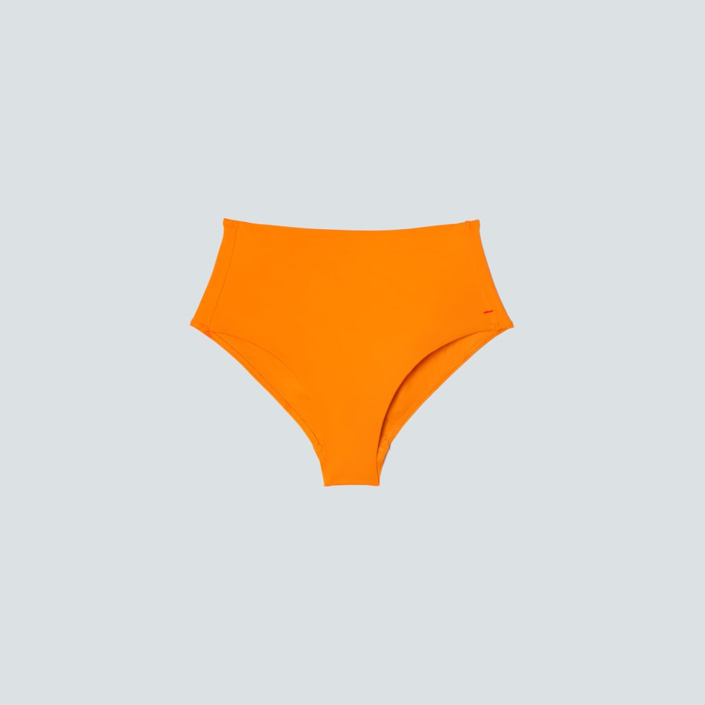 The High-Rise Hipster Bottom in Turmeric — front view