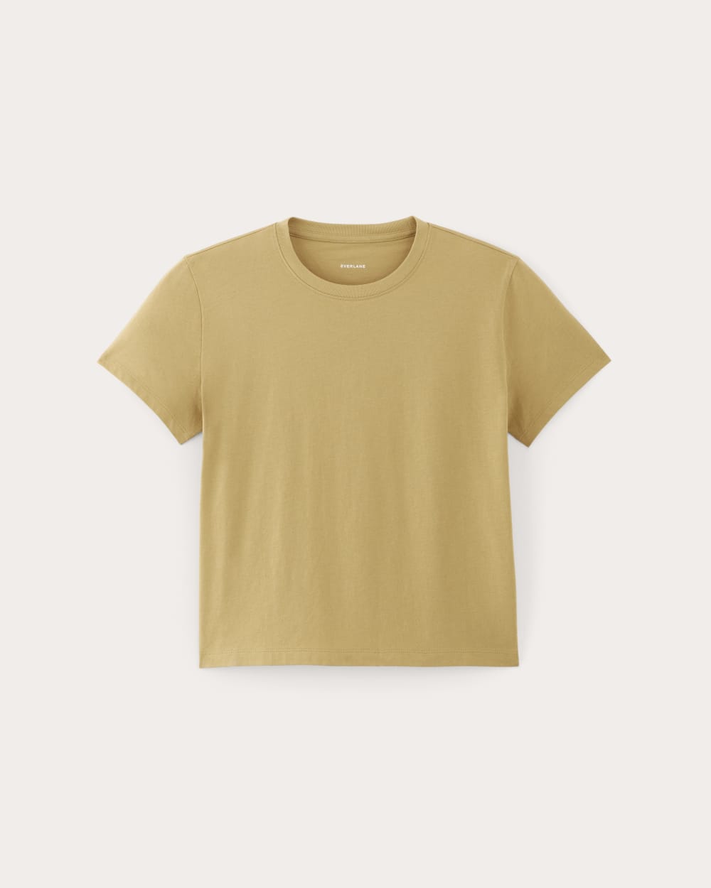 The Box-Cut Tee in Essential Cotton in Golden Oak — alternate view