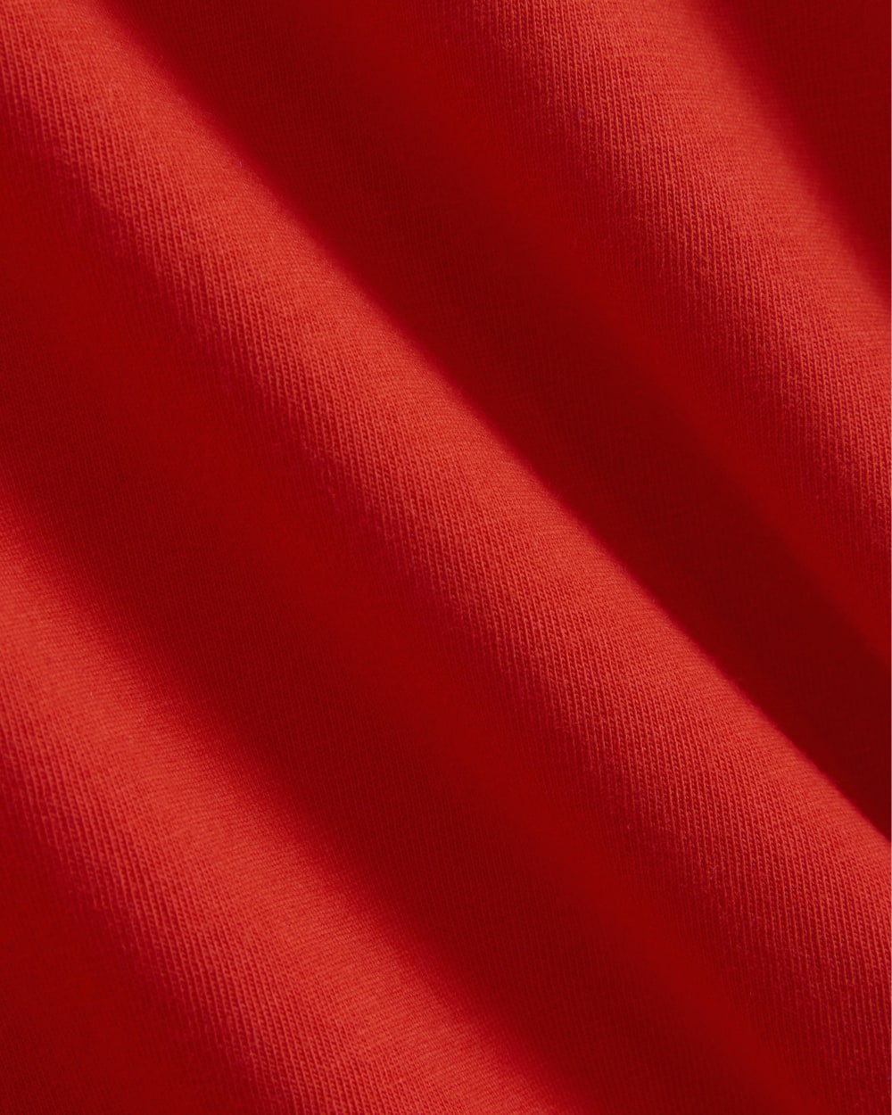 The Box-Cut Tee in Essential Cotton in Fiery Red — alternate view