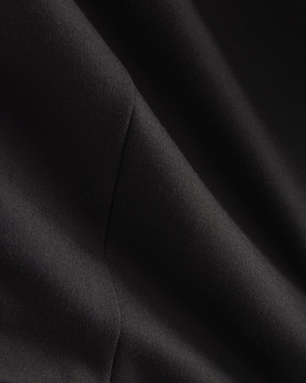Ponte Sculpted Blazer in Black — detail view