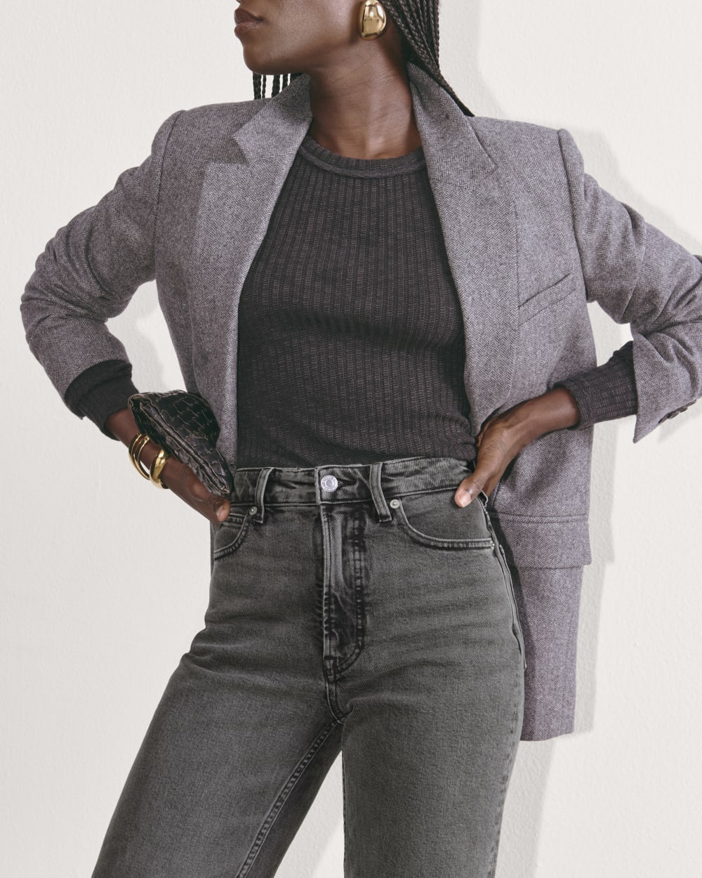 The Way-High® Hourglass Jean in Washed Black — detail view