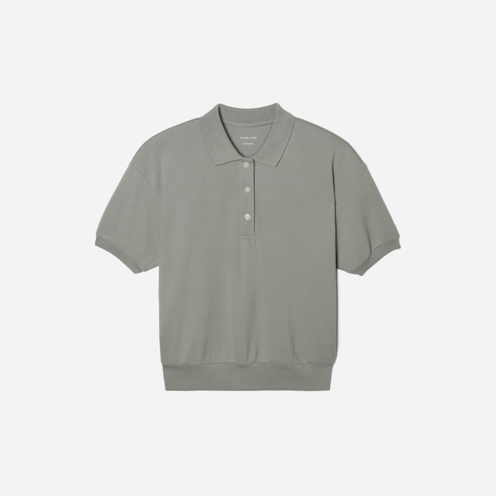 The Oversized Polo in Clay — front view