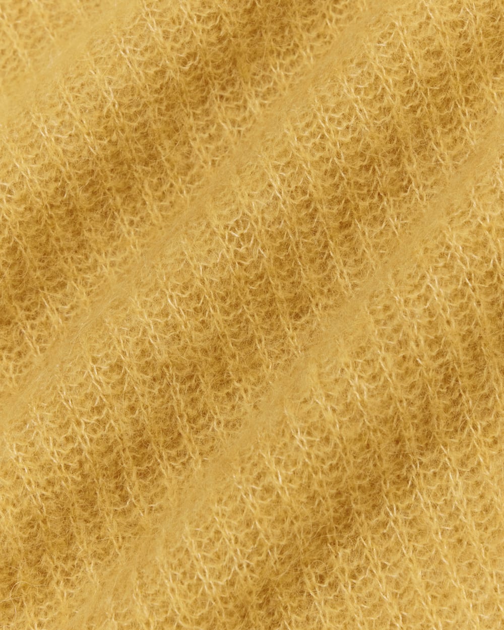 The Cocoon Crew in Alpaca in Golden Yellow — detail view