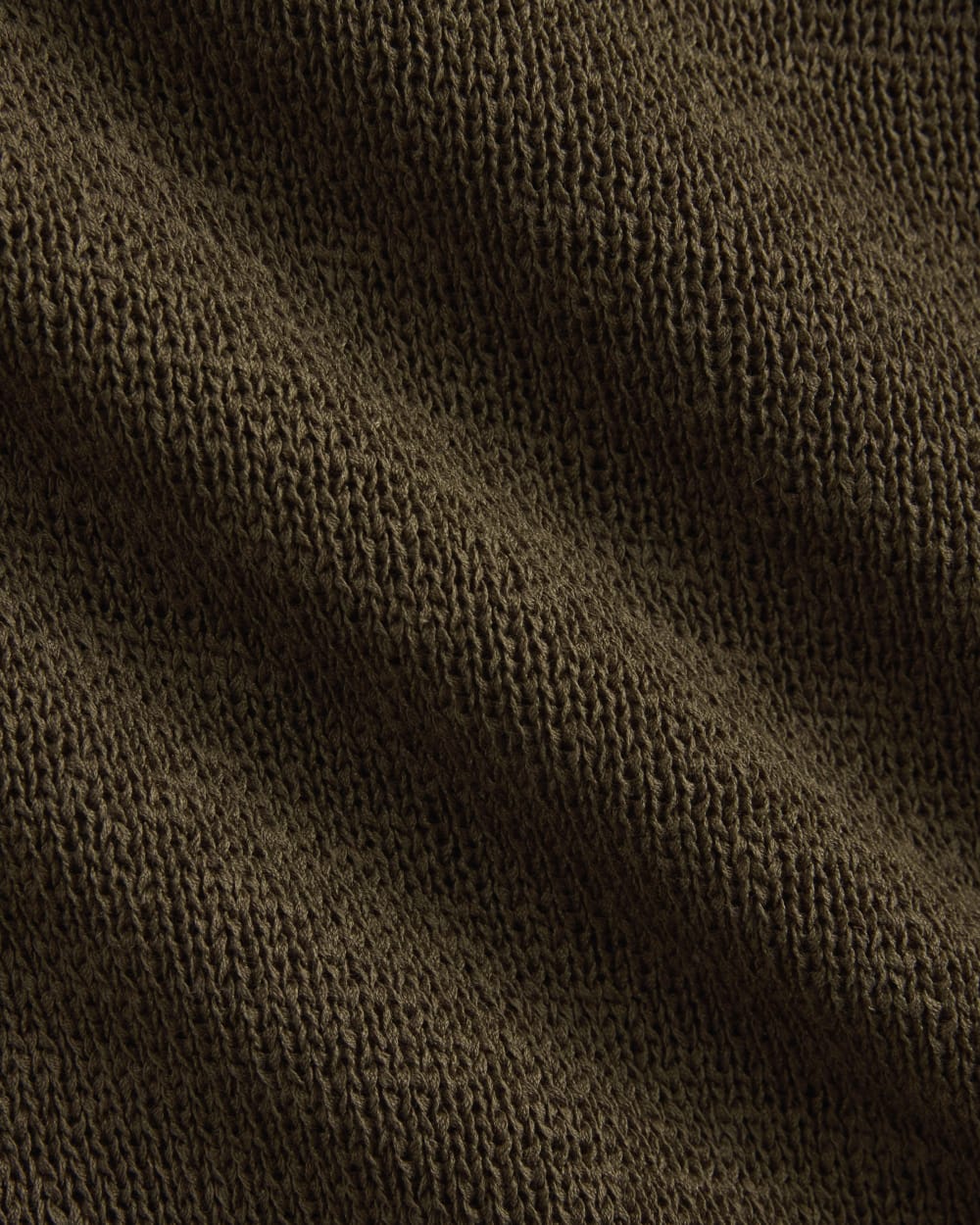 Wide-Neck Crew Sweater in Tape Yarn in Beech — detail view